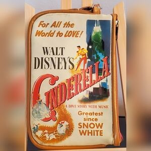 Vintage Walt Disney's Cinderella Wristlet With Detachable Strap